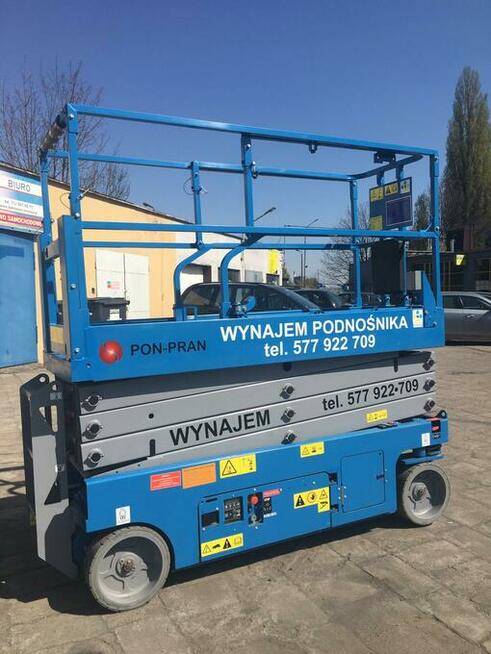 Podnośnik nożycowy Podnośnik nożycowy wynajem Wrocław od 60
