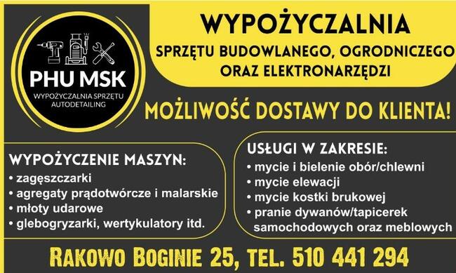 Szlifierka żyrafa + odkurzacz Graphite - wynajem Łomża