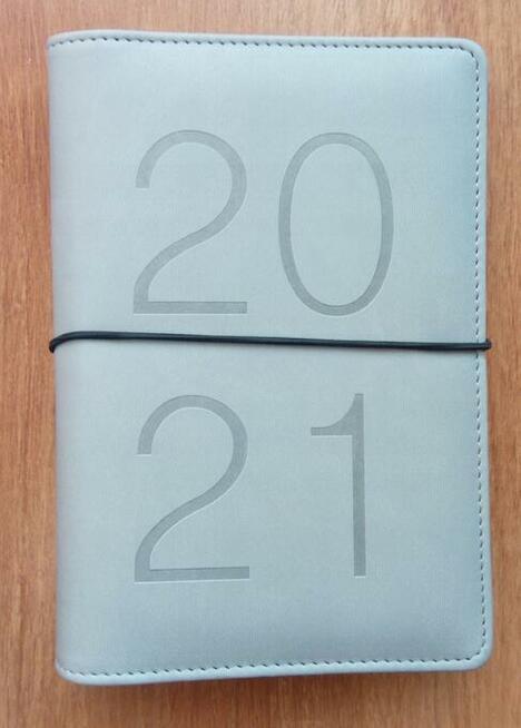 szare okładki organizera kalendarz terminarz elegancki