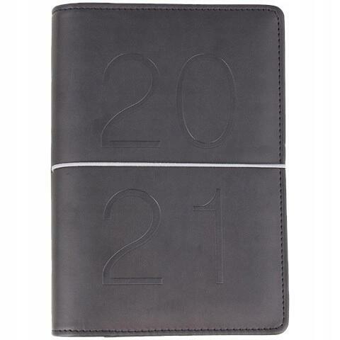 eleganckie czarne okładki planer organizer na gumkę