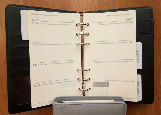 szare okładki organizera kalendarz terminarz elegancki