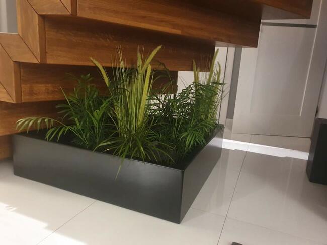 Donica aluminiowa, na wymiar, malowana