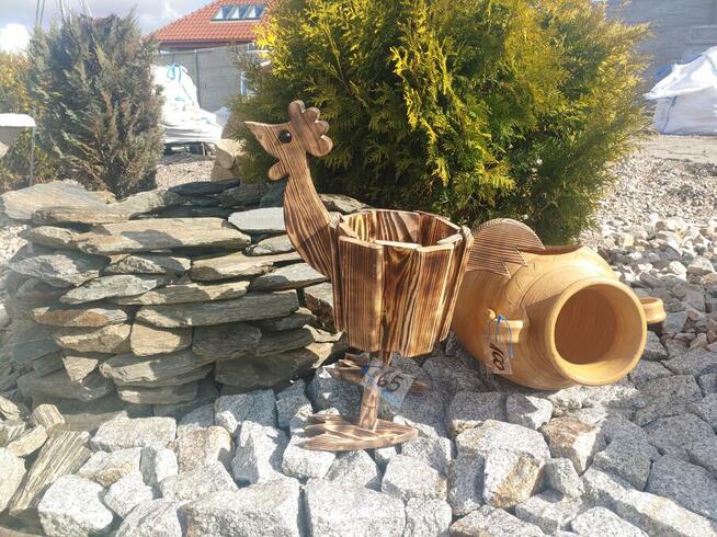 Doniczka ogrodowa - Jelonek - drewniana