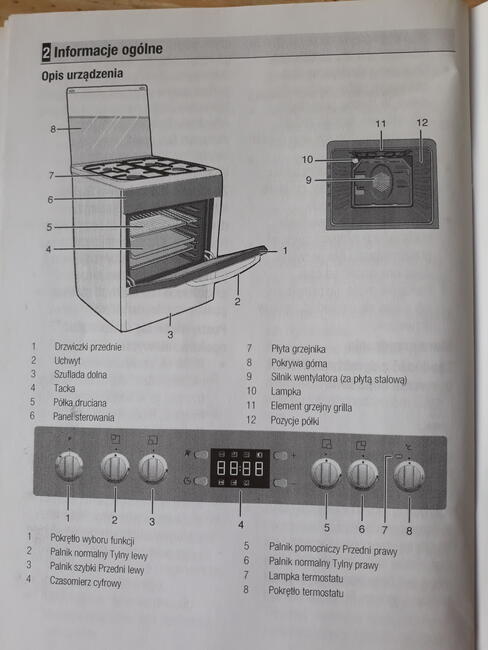 Kuchnia gazowa z piekarnikiem elektrycznym BEKO CSM-52320-DX