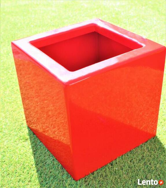 Donice aluminiowe, na wymiar, malowane