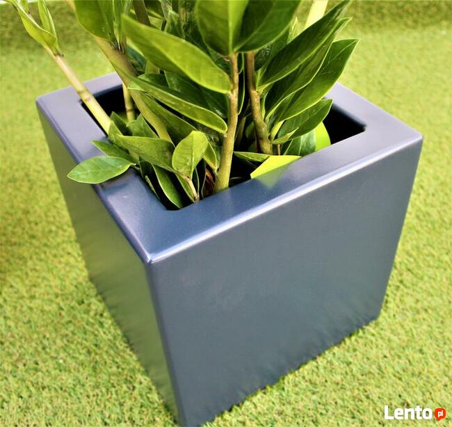 Donica aluminiowa, na wymiar, malowana