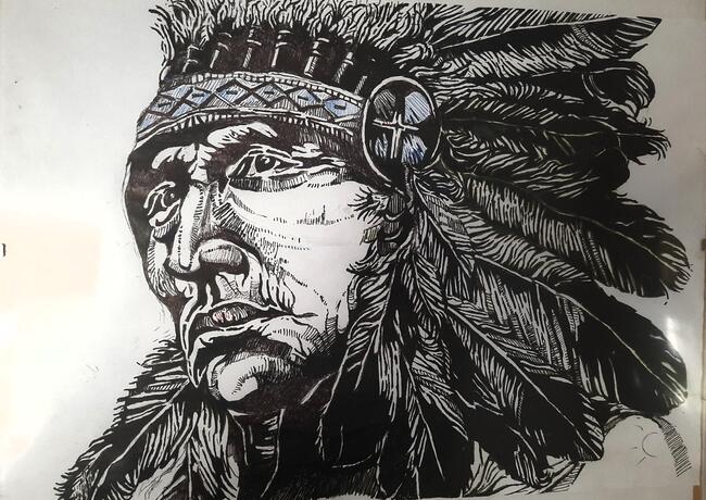GRAFIKA---, Indianin