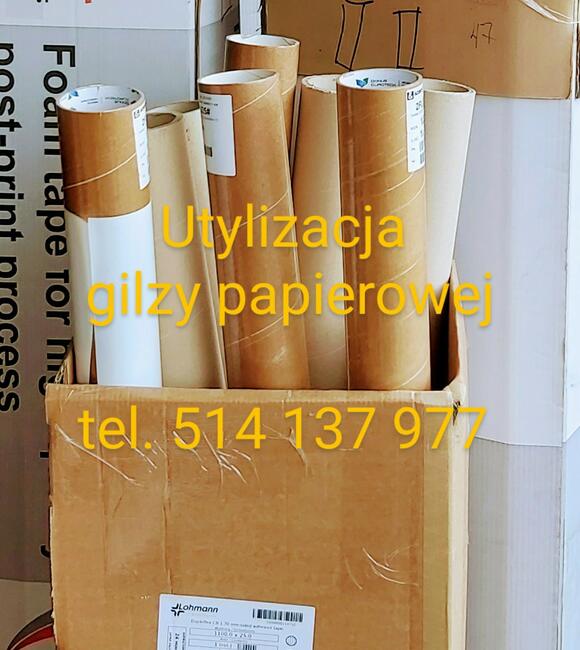 Utylizacja, odbiór gilzy papierowej Poznań i okolice