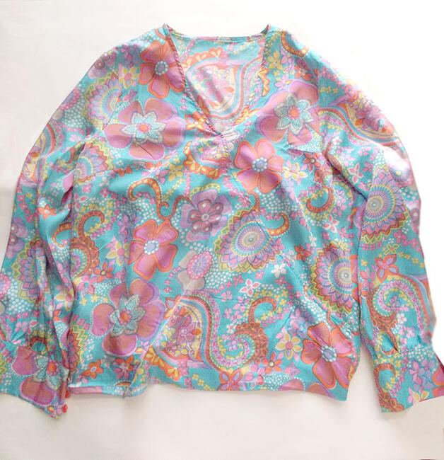 boho bluzka długi rękaw