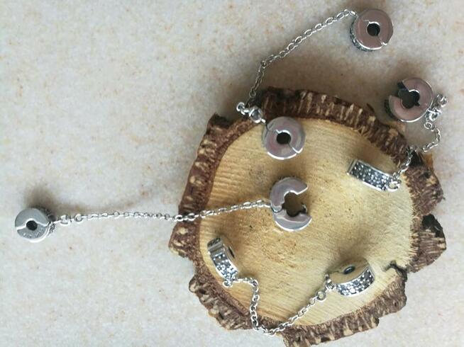 Pandora łańcuszek zabezpieczający klipsy