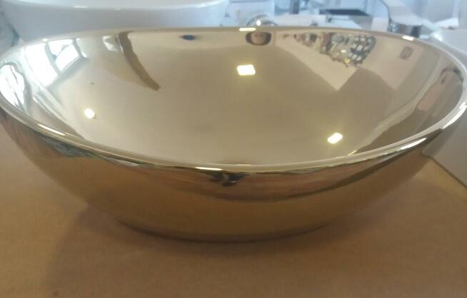 Umywalka nablatowa Złota GOLD 40x34 cm NOWA