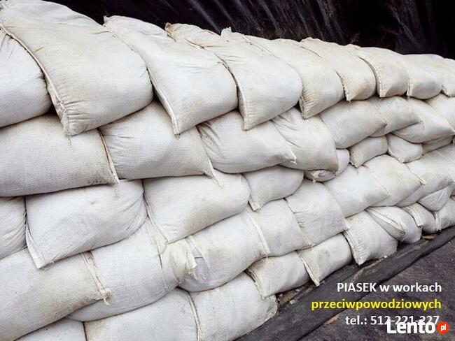 Worki przeciwpowodziowe z piaskiem 25kg