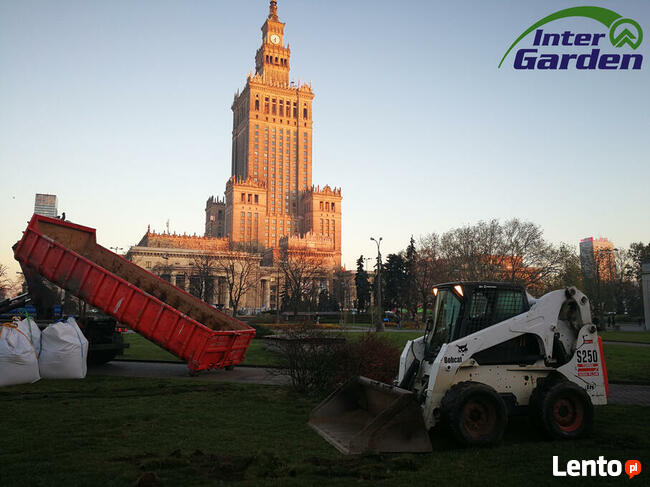 Prace ziemne, maszyny budowlane: minikoparka miniładowarka