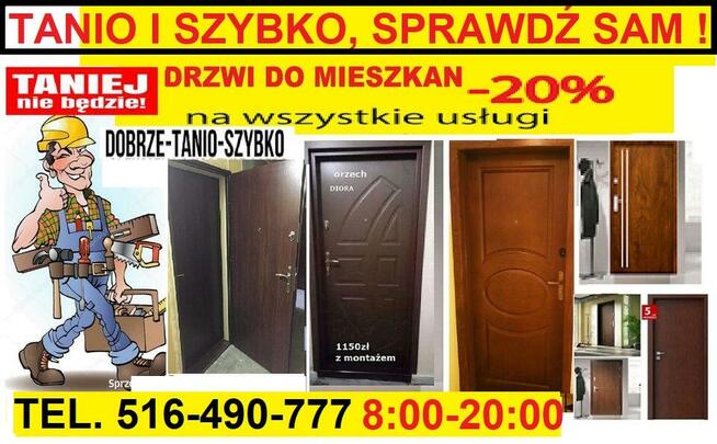 POLSKIE Drzwi Zewnętrzne Antywłamaniowe do BLOKU TANIO !!!