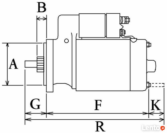 Rozrusznik do silników Briggs & Stratton , John Deere