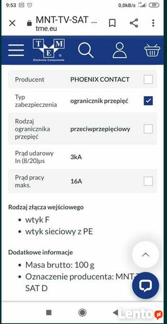 PHOENIX CONTACT ogranicznik przeciwprzep.