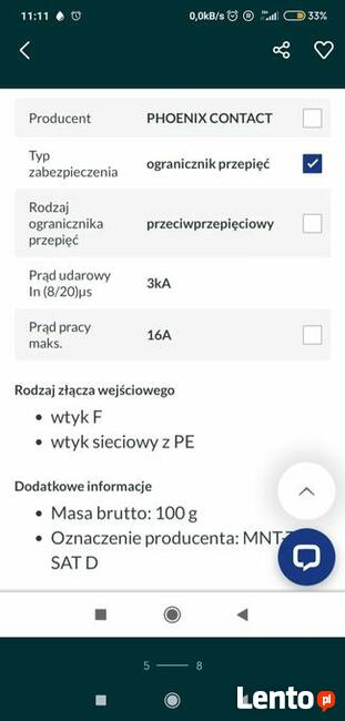 PHOENIX CONTACT ogranicznik przeciwprzep.
