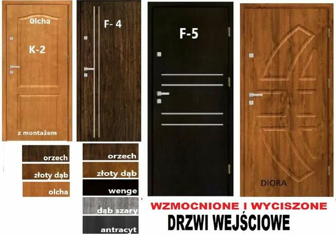 Drzwi Antywłamaniowe Zewnętrzne drewniane