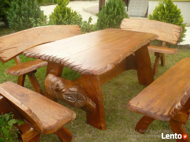Meble ogrodowe dębowe