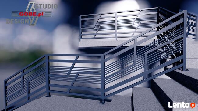 balustrada balkonowa ogrodzenie brama przęsło płot panel