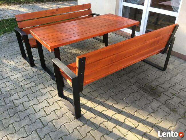 Nowy solidny komplet ogrodowy MODERNO 160 cm