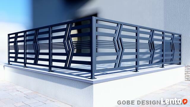 balustrada balkonowa ogrodzenie brama przęsło płot panel