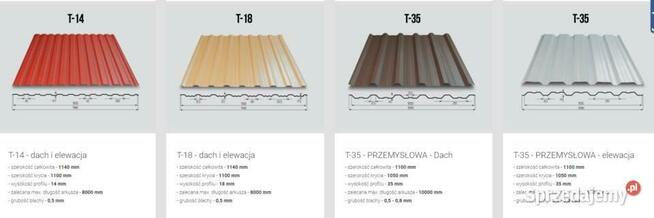 Blacha trapezowa T-8 PODBITKA, ELEWACJA, Multi gros, Złoty dąb