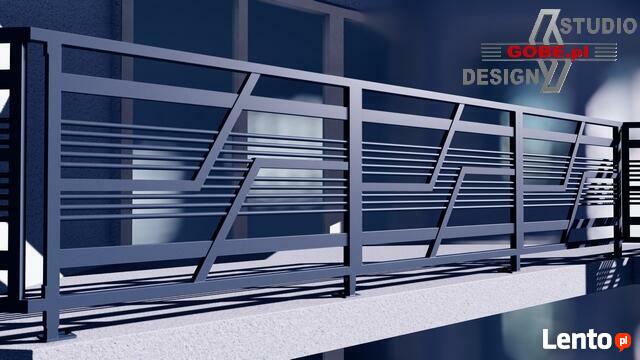 balustrada balkonowa ogrodzenie brama przęsło płot panel