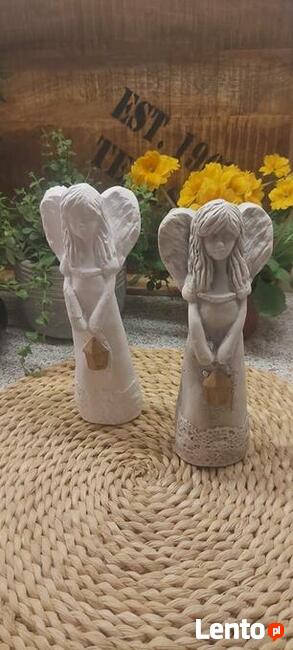 PRODUCENT Anioły stojące anioł gipsowy aniolki z gipsu TANIO