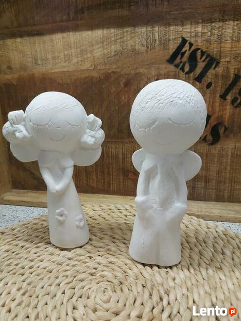 PRODUCENT Anioły stojące anioł gipsowy aniolki z gipsu TANIO