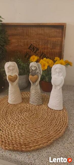 PRODUCENT Anioły stojące anioł gipsowy aniolki z gipsu TANIO