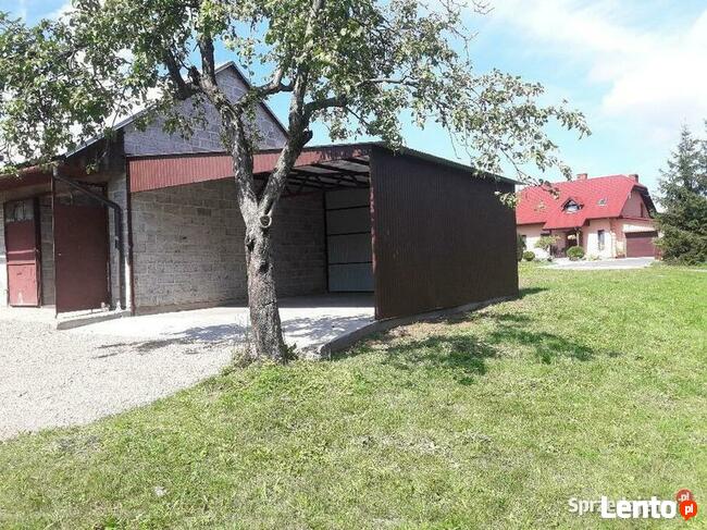 Garaż blaszany wiata na maszyny rolnicze konstrukcja profil