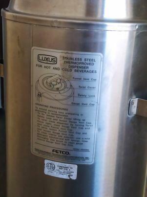 Termos nierdzewny na wózku Termos 12 l | FETCO, TPD30