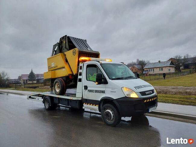 Transport maszyn rolniczych budowlanych laweta Sandomierz