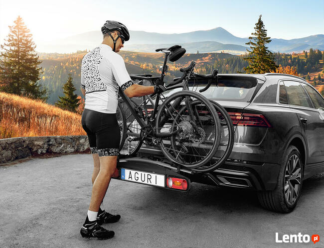 Platforma rowerowa bagażnik na hak Aguri Active Bike 3 rower