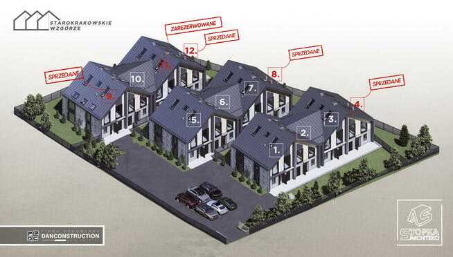Nowoczesne domy jednorodzinne na Podhalu.