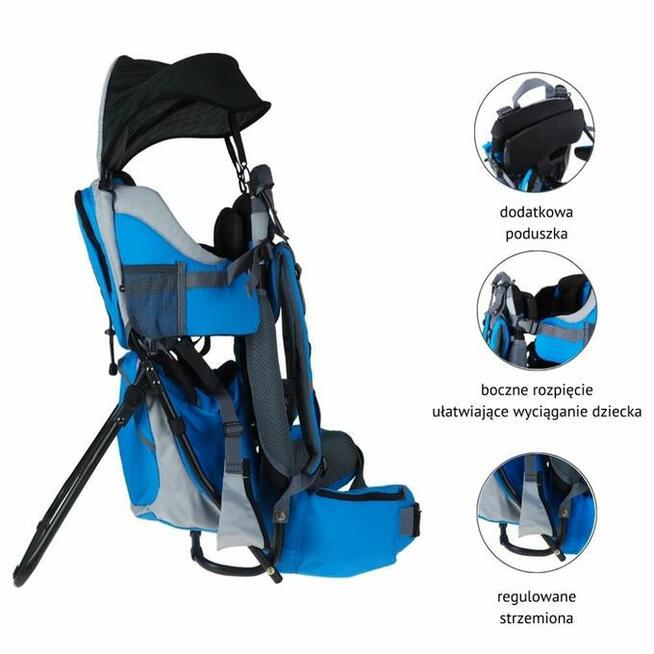 Nosidło nosidełko turystyczne Dromader Kangoo dla dzieci do