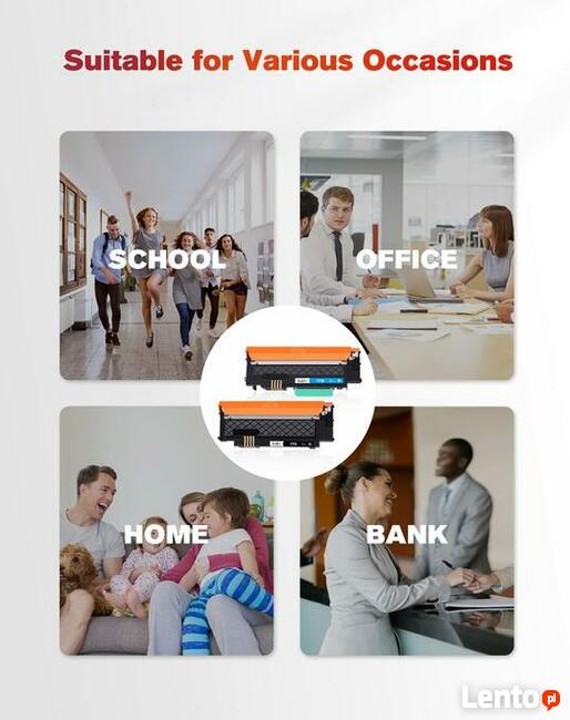 3x Toner 117A W2070 Black Yellow Cyan HP 150 178