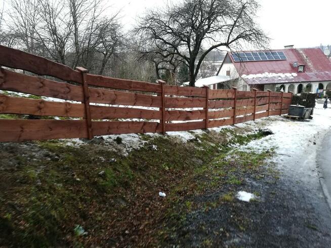 Ogrodzenie drewniane typu ranczo padok