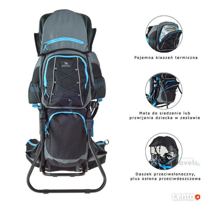 Nosidło nosidełko turystyczne Dromader WOMBAT dla dzieci