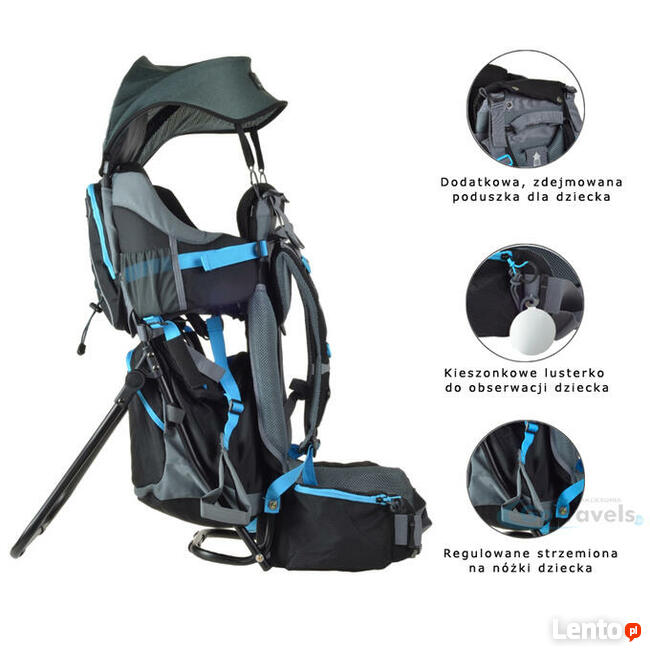 Nosidło nosidełko turystyczne Dromader WOMBAT dla dzieci