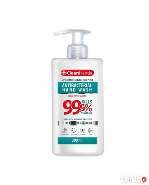 CLEANHANDS ANTYBAKTERYJNE MYDŁO W PŁYNIE BIO FORMUŁA 99,9%