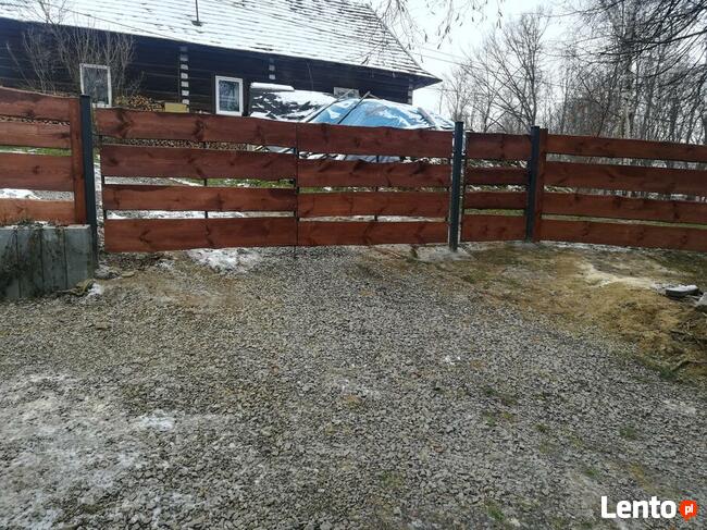 Ogrodzenie drewniane typu ranczo padok