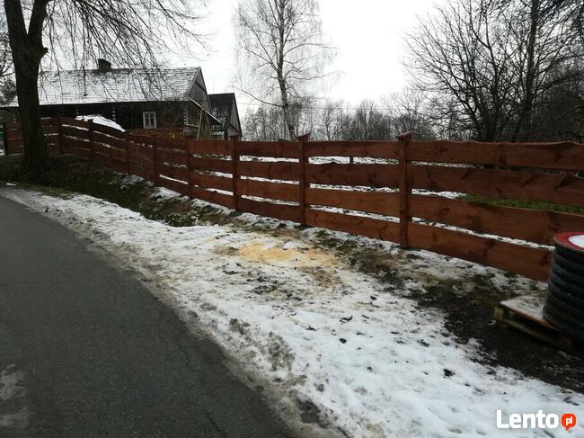 Ogrodzenie drewniane typu ranczo padok