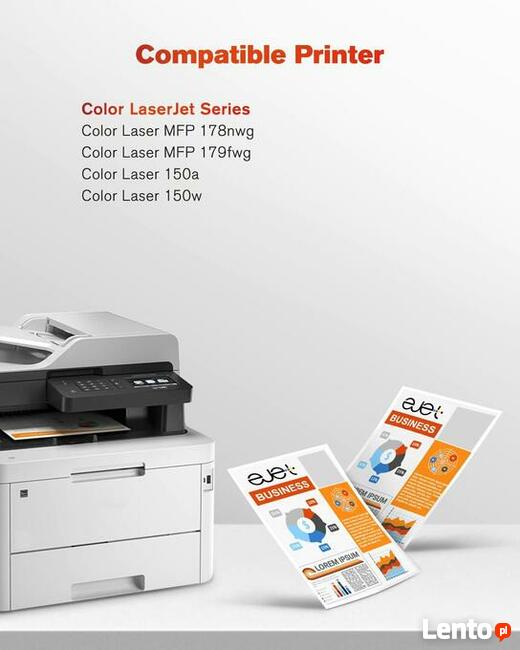 3x Toner 117A W2070 Black Yellow Cyan HP 150 178