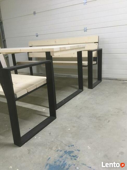 komplet ogrodowy nowy solidny MODERNO surowy 160 cm