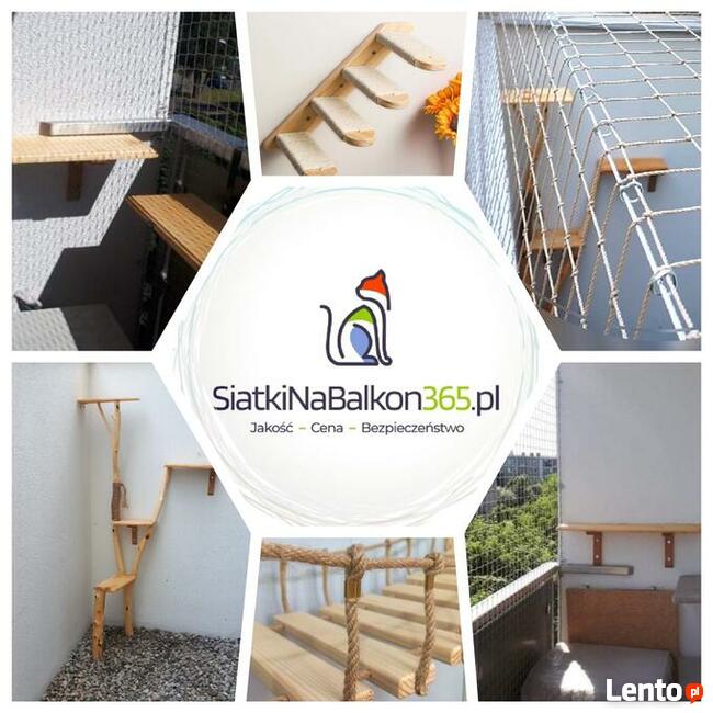 Siatka ochronna dla kota, na balkon, na ptaki montaż