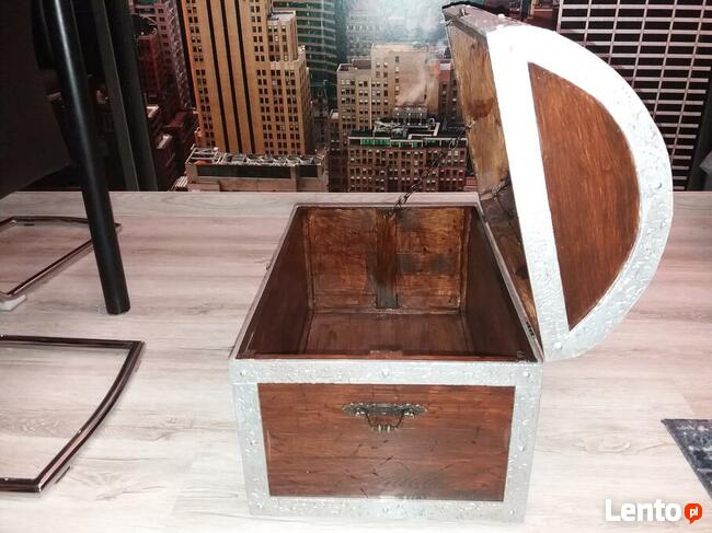 Kufer drewniany w stylu retro 53x36x40