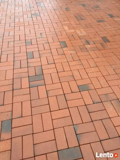 Bruk klinkierowy ceramiczny kostka brukowa czerwona