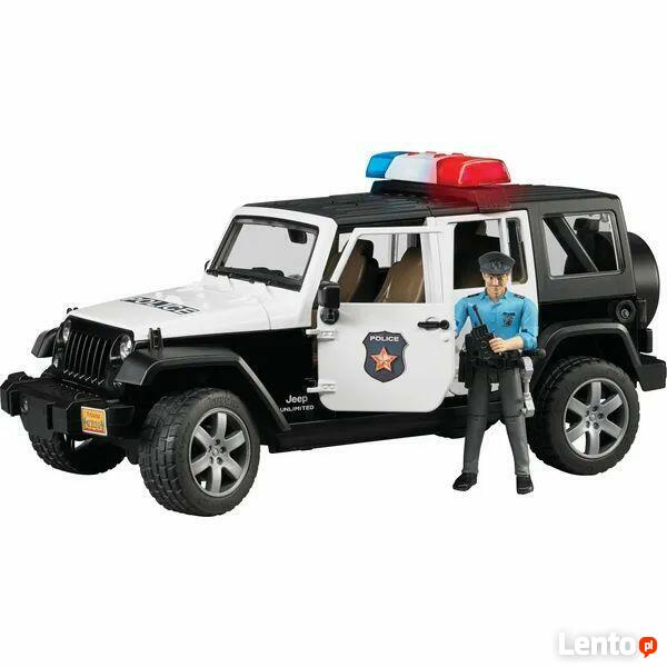 Samochód policyjny Jeep Rubicon BRUDER 02526